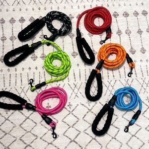 New dog leashes heavy duty nylon rope reflective
